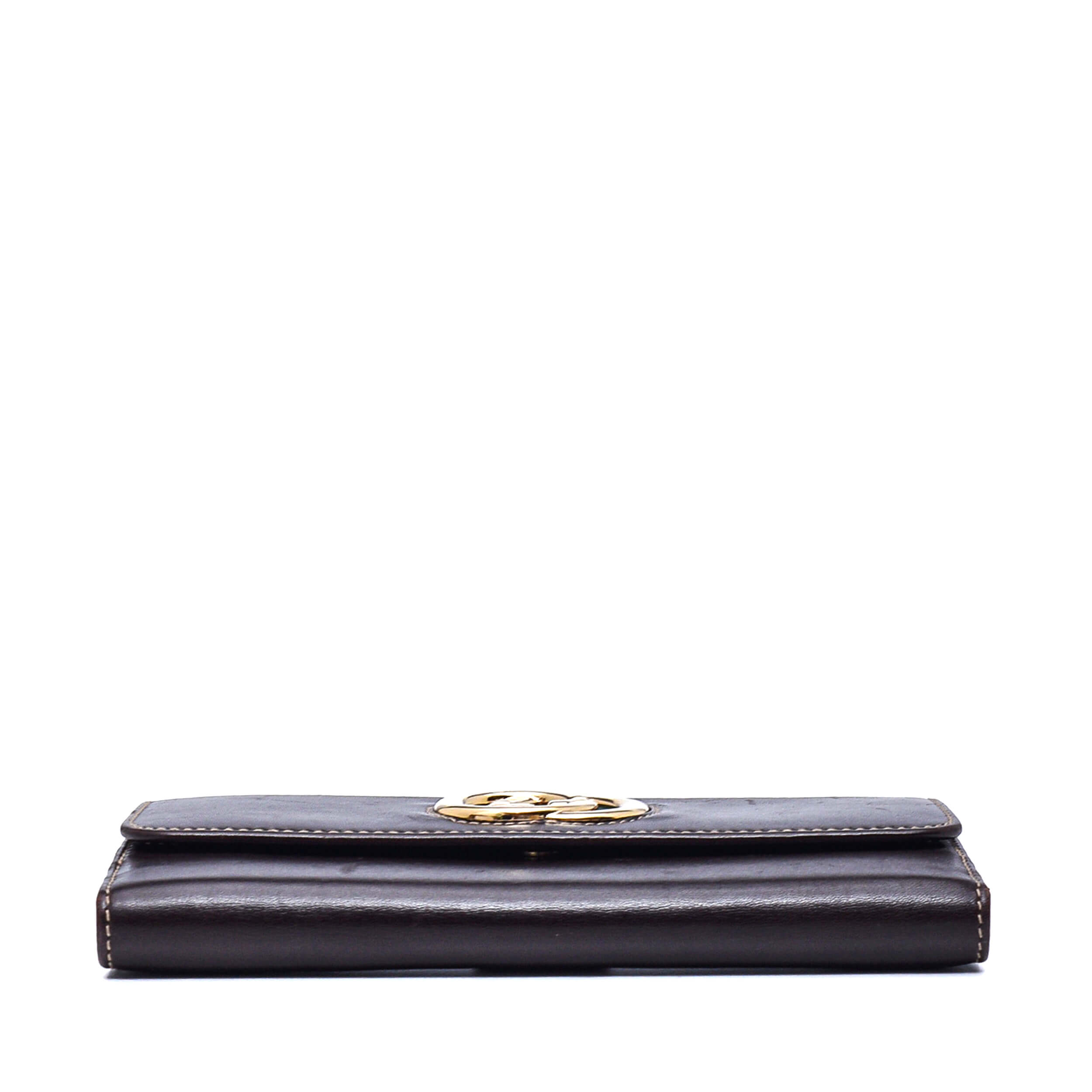 Gucci - Brown Leather Vintage Wallet